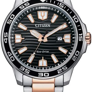 Citizen Herrklocka AW1524-84E Marine Svart/Roséguldstonat stål Ø46