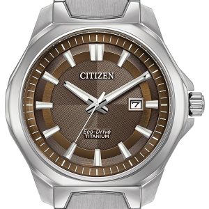 Citizen Herrklocka AW1540-88X Brun/Titan Ø43 mm