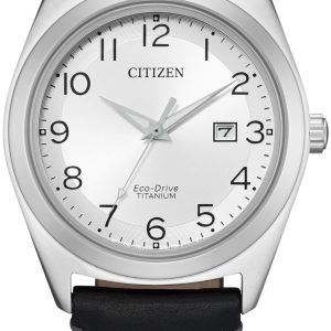 Citizen Herrklocka AW1640-16A Titanium Silverfärgad/Läder Ø41 mm