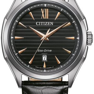 Citizen Herrklocka AW1750-18E Eco Drive Svart/Läder Ø41 mm