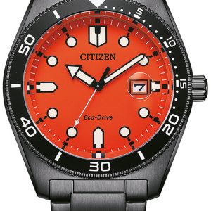 Citizen Herrklocka AW1765-88X Eco Drive Orange/Stål Ø43 mm