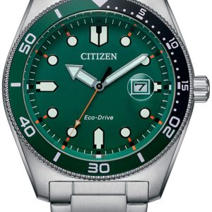 Citizen Herrklocka AW1768-80X Sport Grön/Stål Ø43 mm