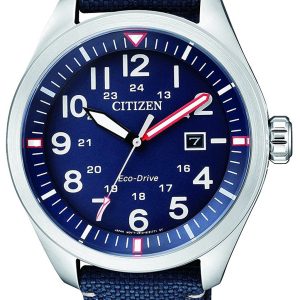 Citizen Herrklocka AW5000-16L Blå/Läder Ø42.6 mm