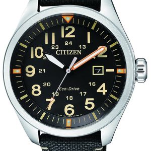 Citizen Herrklocka AW5000-24E Svart/Läder Ø42.6 mm