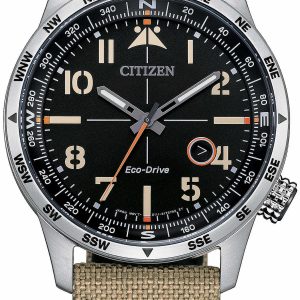 Citizen Herrklocka BM7550-10E Svart/Läder Ø43 mm