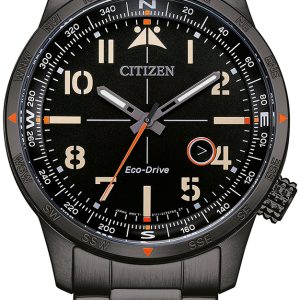 Citizen Herrklocka BM7555-83E Aviator Svart/Stål Ø43 mm