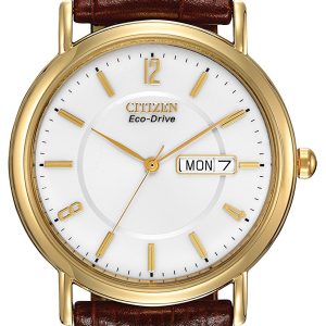 Citizen Herrklocka BM8242-08A Vit/Läder Ø38 mm