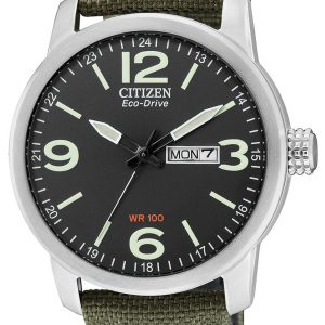 Citizen Herrklocka BM8470-11E Military Svart/Textil Ø42 mm