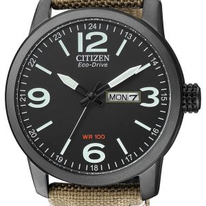 Citizen Herrklocka BM8476-23E Eco Drive 180 Svart/Textil Ø42 mm