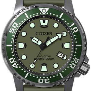 Citizen Herrklocka BN0157-11X Promaster Grön/Gummi Ø44 mm