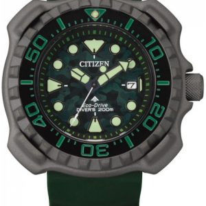 Citizen Herrklocka BN0228-06W Promaster Grön/Gummi Ø46.5 mm