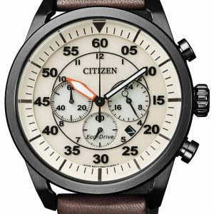 Citizen Herrklocka CA4215-04W Vit/Läder Ø45 mm