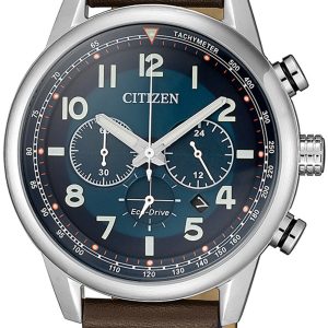 Citizen Herrklocka CA4420-13L Blå/Läder Ø43 mm