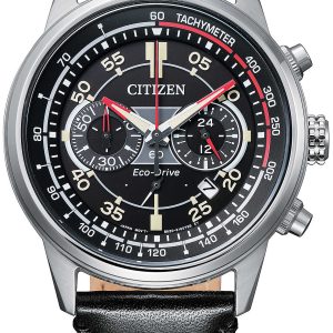 Citizen Herrklocka CA4460-19E Chrono Svart/Läder Ø42 mm