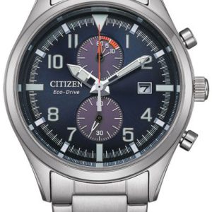 Citizen Herrklocka CA7028-81L Eco Drive Blå/Stål Ø43 mm