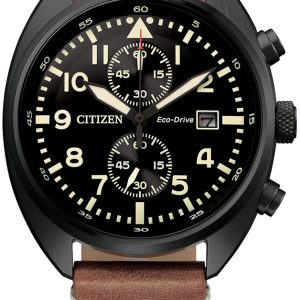 Citizen Herrklocka CA7045-14E Sport Svart/Läder Ø41 mm