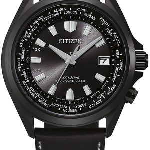 Citizen Herrklocka CB0225-14E Radio Controlled Svart/Läder Ø42 mm