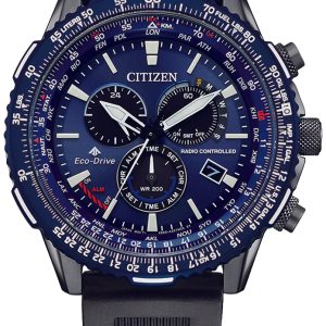 Citizen Herrklocka CB5006-02L Eco Drive Blå/Plast Ø45 mm