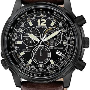 Citizen Herrklocka CB5865-15E Radio Controlled Svart/Läder Ø43 mm