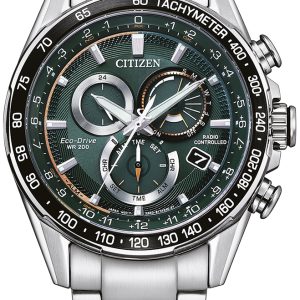 Citizen Herrklocka CB5914-89X Radio Controlled Grön/Stål Ø43 mm