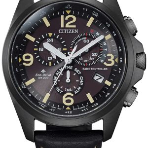 Citizen Herrklocka CB5925-15E Eco Drive Svart/Läder Ø42 mm