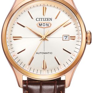 Citizen Herrklocka NH8393-05AE C7 Vit/Läder Ø40.2 mm