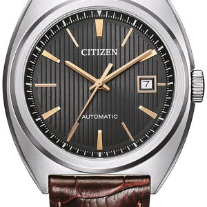 Citizen Herrklocka NJ0100-03H Classic Grå/Läder Ø42 mm