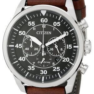 Citizen Leather Herrklocka CA4210-24E Svart/Läder Ø45 mm