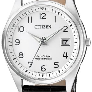 Citizen Radio Controlled Herrklocka AS2050-10A Silverfärgad/Läder