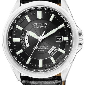 Citizen Radio Controlled Herrklocka CB0010-02E Svart/Läder Ø43 mm