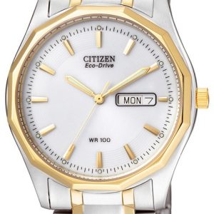 Citizen Sport Herrklocka BM8434-58AE Vit/Gulguldtonat stål Ø37 mm