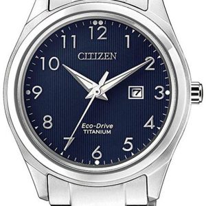 Citizen Titanium Damklocka EW2470-87M Blå/Titan Ø34 mm