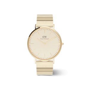 Daniel Wellington DW Klocka Classic Piano Link Gold Unitone 40mm