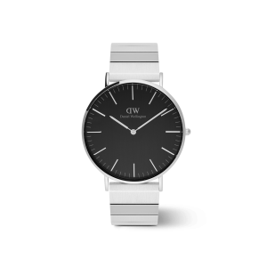 Daniel Wellington DW Klocka Classic Piano Link Onyx Silver 40mm