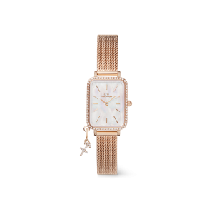 Daniel Wellington DW Klocka Quadro Crystal Zodiac Melrose 20x26mm Rose Gold