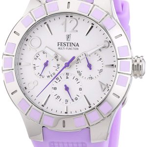 Festina 99999 Damklocka F16675-2 Vit/Gummi Ø42 mm