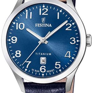 Festina 99999 Damklocka F20469-2 Blå/Läder Ø32 mm