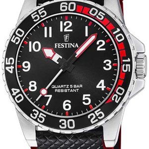 Festina 99999 F20460-3 Svart/Läder Ø36 mm