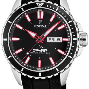 Festina 99999 Herrklocka F20378-2 Svart/Gummi Ø45 mm