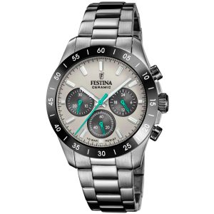 Festina Ceramic Chronograph F20703/1 - Unisex - 39 mm - Analogt - Quartz - Mineralglas