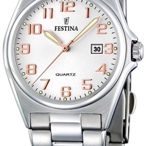 Festina Damklocka F16375-7 Vit/Stål Ø31 mm