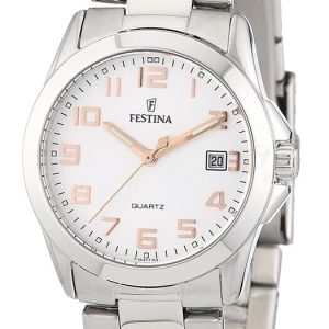 Festina Damklocka F16377-3 Classic Silverfärgad/Stål Ø30 mm