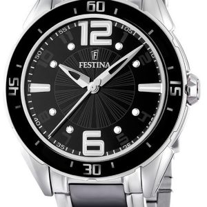 Festina Damklocka F16395-2 Dress Svart/Stål Ø40 mm