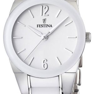 Festina Damklocka F16534-1 Dress Vit/Stål Ø30 mm