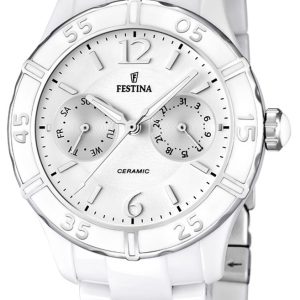 Festina Damklocka F16622-1 Silverfärgad/Keramik Ø38 mm