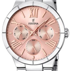 Festina Damklocka F16716-3 Sport Roséguldstonad/Stål Ø36 mm