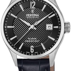 Festina Damklocka F20009-4 Svart/Läder Ø29 mm