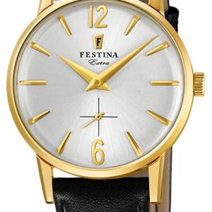 Festina Damklocka F20255-1 Silverfärgad/Läder Ø29 mm