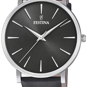 Festina Damklocka F20371-4 Svart/Läder Ø38 mm