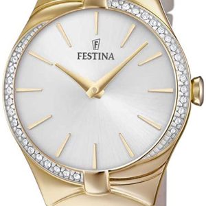 Festina Damklocka F20389-1 Silverfärgad/Läder Ø31 mm